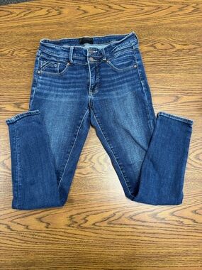 Buckle Black Dark Blue High-Rise Skinny Jeans